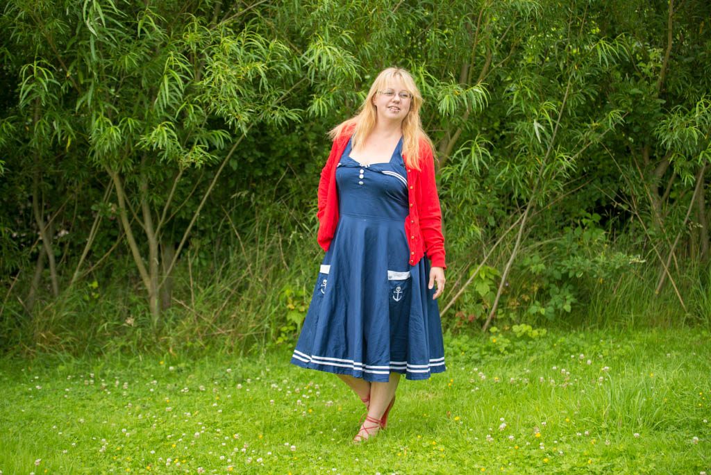 Red, white and blue outfit