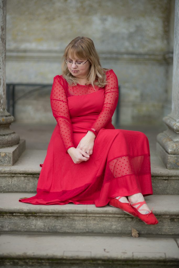 plus size red dress