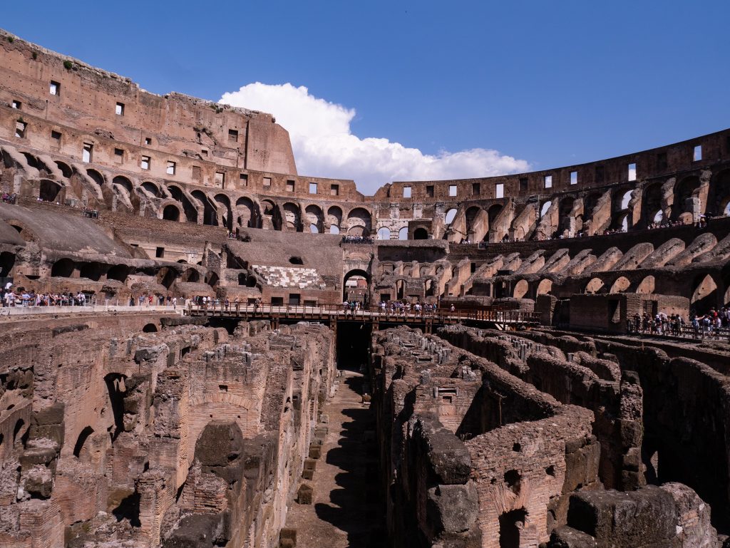 Visiting the Colosseum in Rome