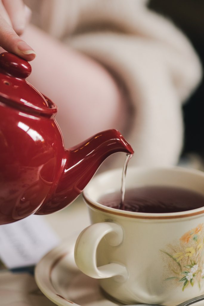 pouring tea