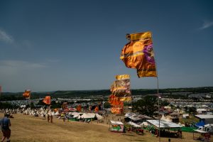 view of Glastonbury Festival