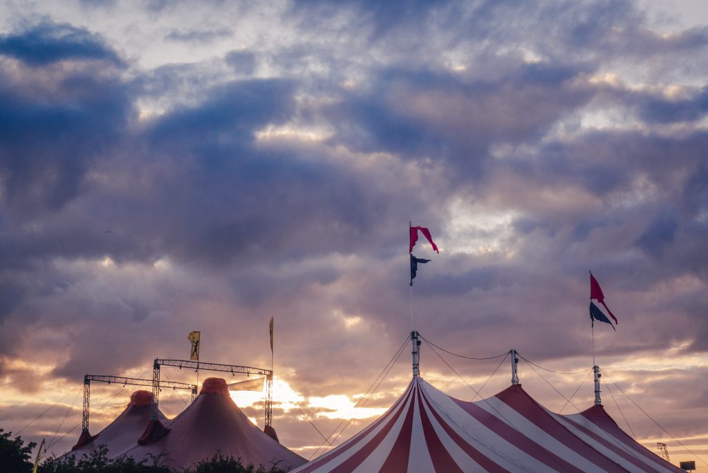Glastonbury Festival circus tents