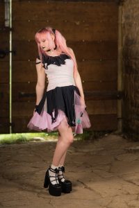 handmade pastel goth dress